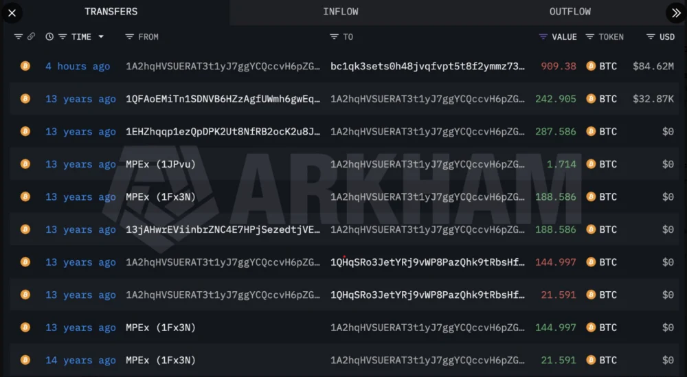 A Dormant BTC Wallet Just Moved After 13 Years