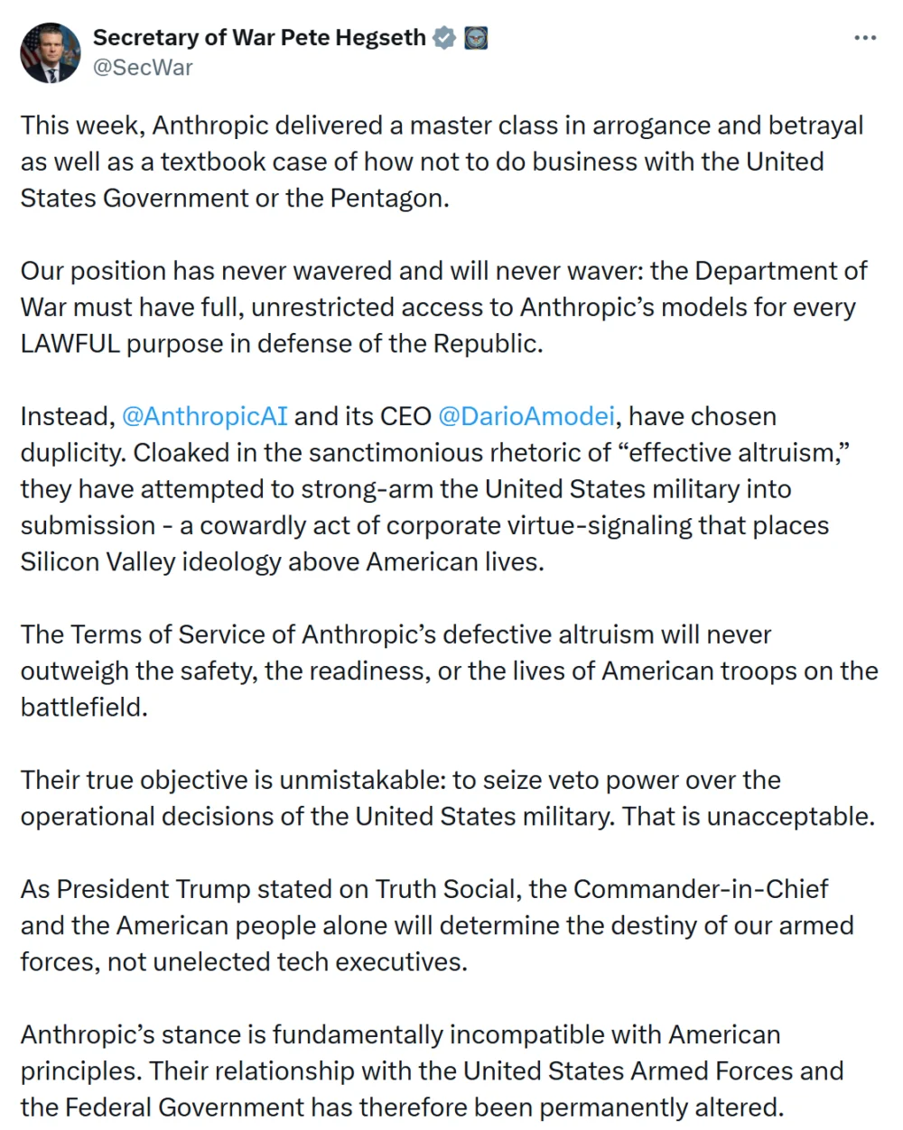 OpenAI Wins Defense Contract After US Halts Anthropic Use