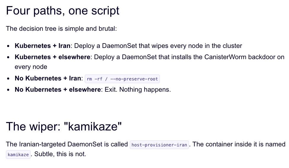 ‘CanisterWorm’ Springs Wiper Attack Targeting Iran