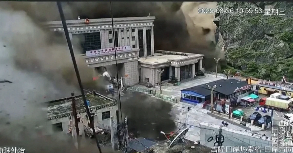Freak Landslide Completely Swallows Entire Mountain Village
